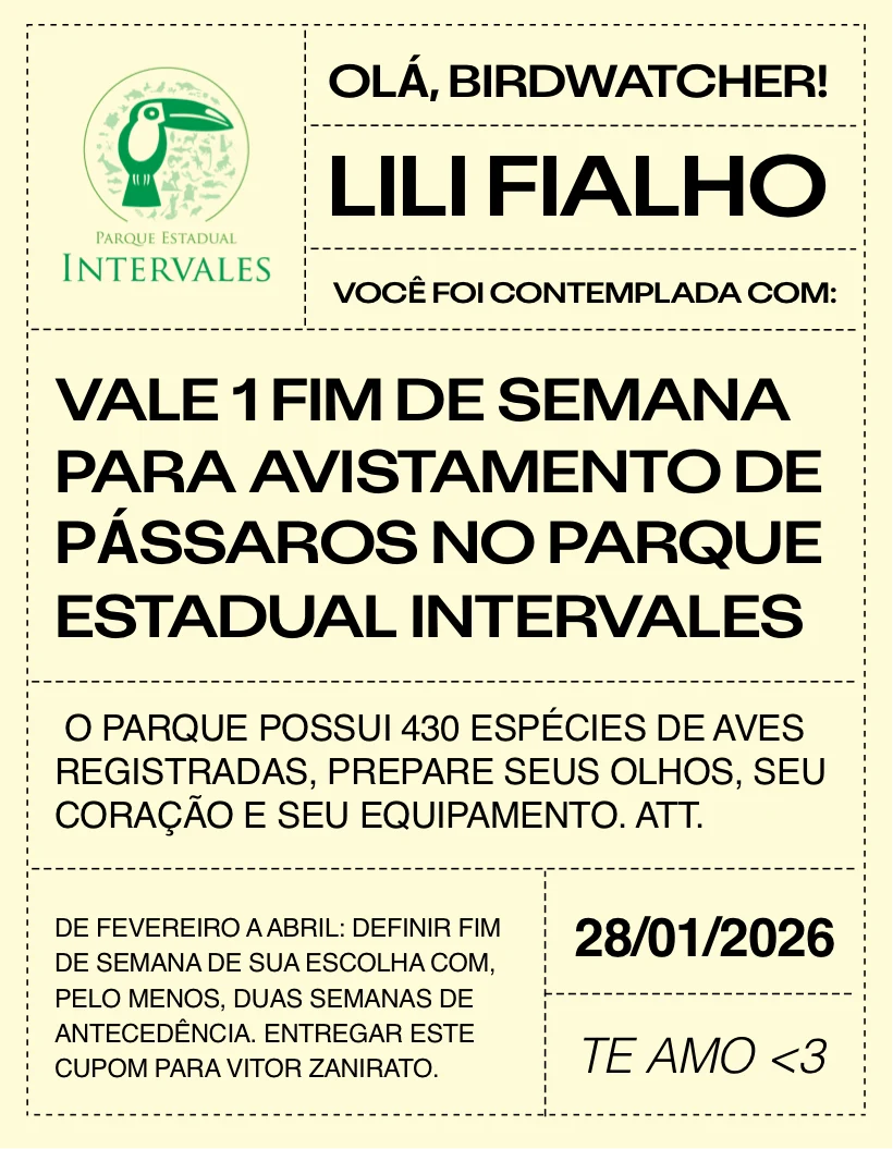 Outro passarinho loko